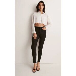 Madewell $128 Tall Skinny Jeans Black Frost Size T28 NG701